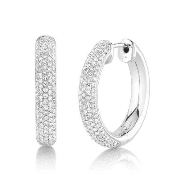 14K White Gold Hoop Earrings Blue Water Jewelers Saint Augustine, FL