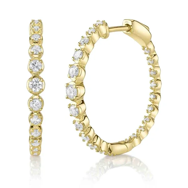 14K Yellow Gold Hoop Earrings Blue Water Jewelers Saint Augustine, FL