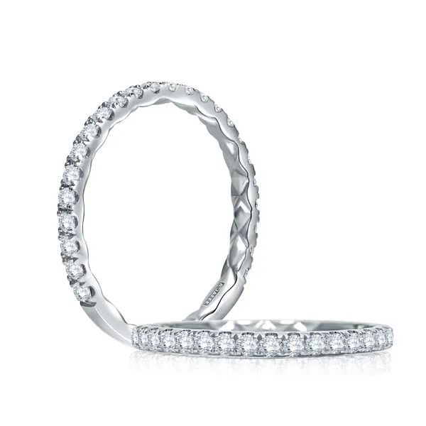 A JAFFE WEDDING BAND WITH DIAMONDS Image 3 Blue Water Jewelers Saint Augustine, FL