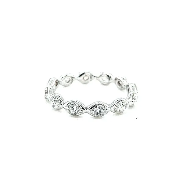 CR 14K White Gold Wedding Band Blue Water Jewelers Saint Augustine, FL