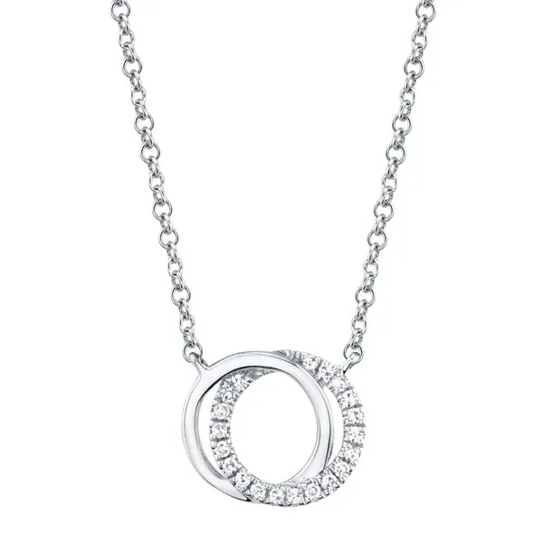 0.07 TCW LOVE KNOT DIAMOND PENDANT NECKLACE Blue Water Jewelers Saint Augustine, FL