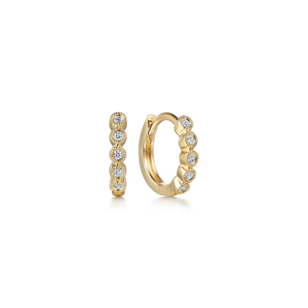 14K Yellow Gold Huggie Earrings Blue Water Jewelers Saint Augustine, FL