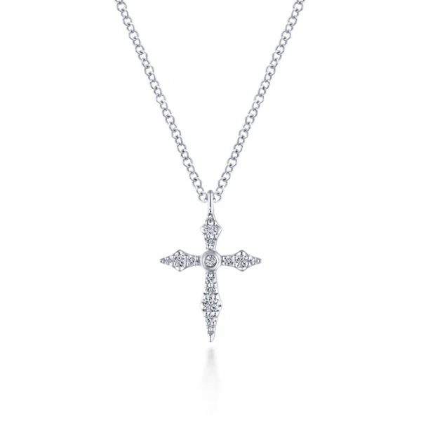 14K White Gold Pendant Necklace Blue Water Jewelers Saint Augustine, FL