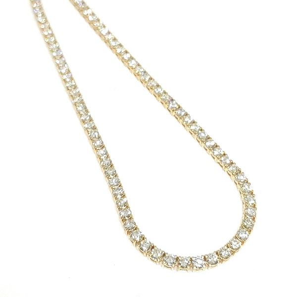 14K Yellow Gold Tennis Necklace Blue Water Jewelers Saint Augustine, FL