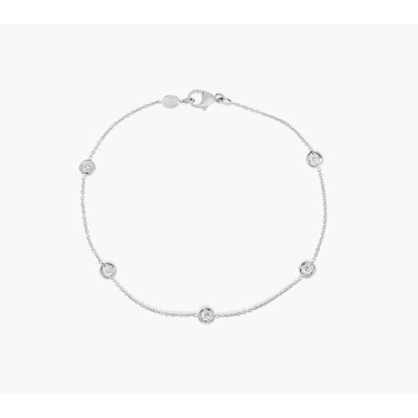18K White Gold Diamond By The Yard Necklace Blue Water Jewelers Saint Augustine, FL