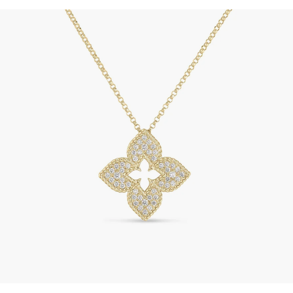 18K Yellow Gold Pendant Necklace Blue Water Jewelers Saint Augustine, FL