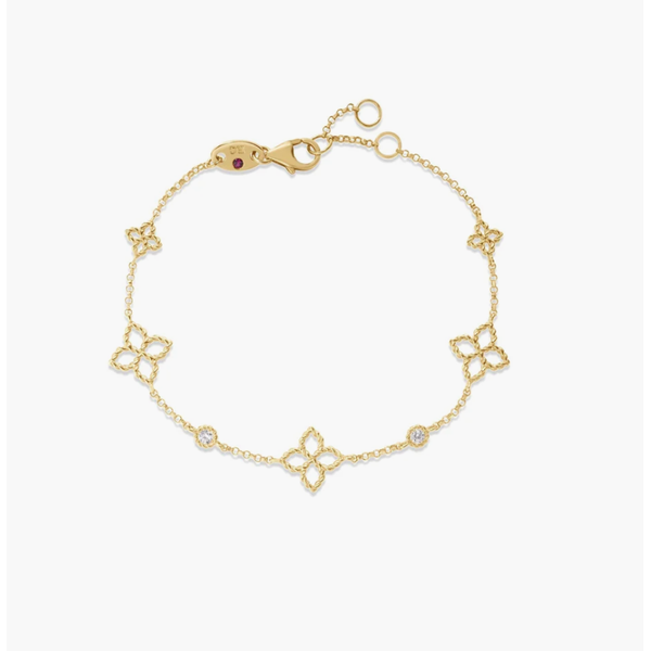 18K Yellow Gold Station Bracelet Blue Water Jewelers Saint Augustine, FL