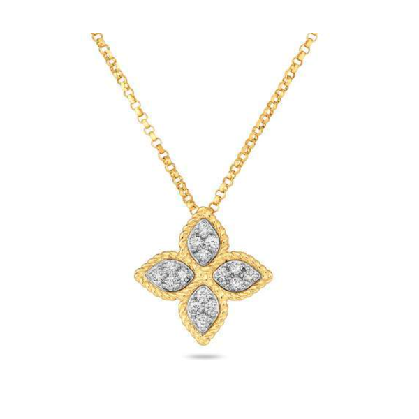 18K Yellow Gold Pendant Necklace Blue Water Jewelers Saint Augustine, FL