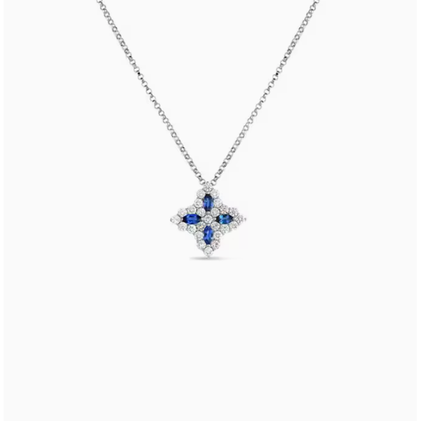 18K White Gold Pendant Necklace Blue Water Jewelers Saint Augustine, FL