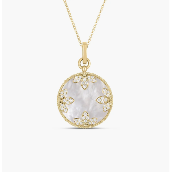 18K Yellow Gold Pendant Necklace Blue Water Jewelers Saint Augustine, FL