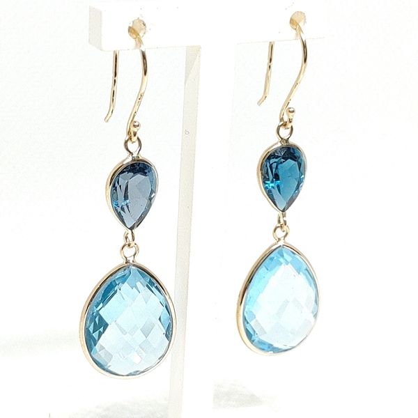 14K Yellow Gold Drop Earrings Blue Water Jewelers Saint Augustine, FL
