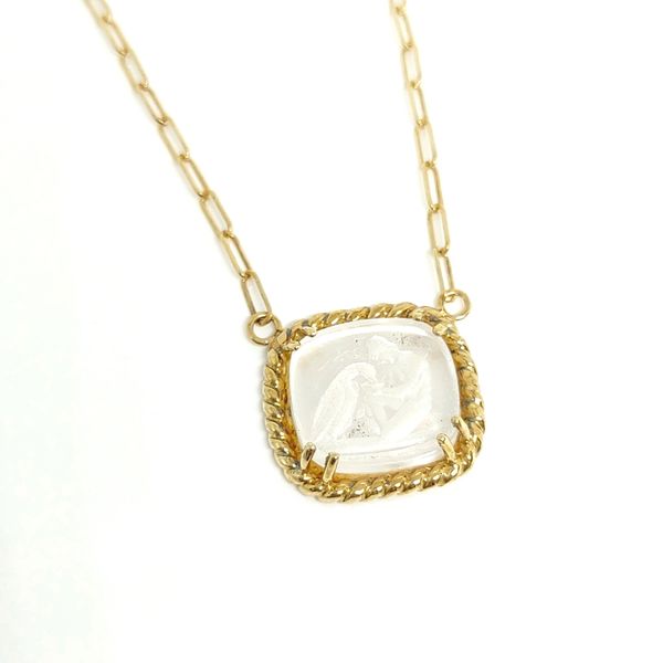 14K Yellow Gold Pendant Necklace Blue Water Jewelers Saint Augustine, FL