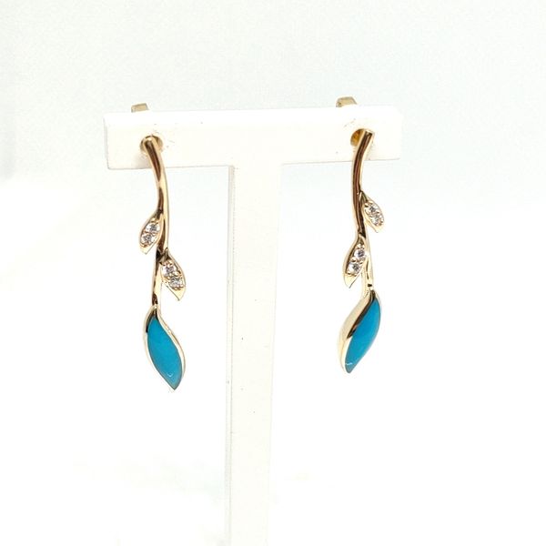 14K Yellow Gold Drop Earrings Blue Water Jewelers Saint Augustine, FL