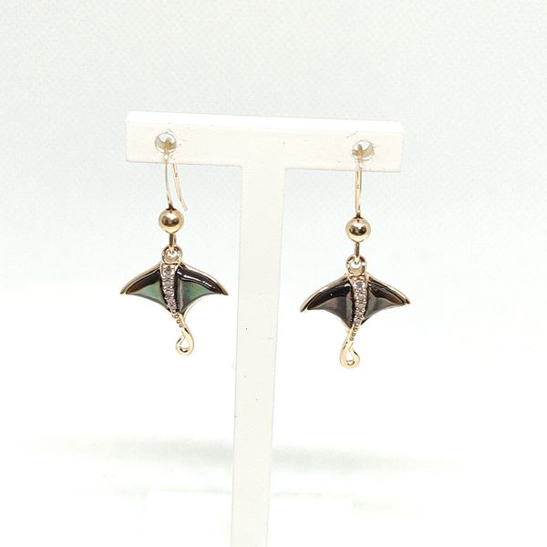 14K Yellow Gold Dangle Earrings Blue Water Jewelers Saint Augustine, FL