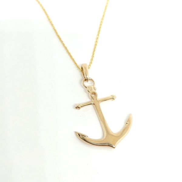 14K Yellow Gold Pendant Necklace Blue Water Jewelers Saint Augustine, FL