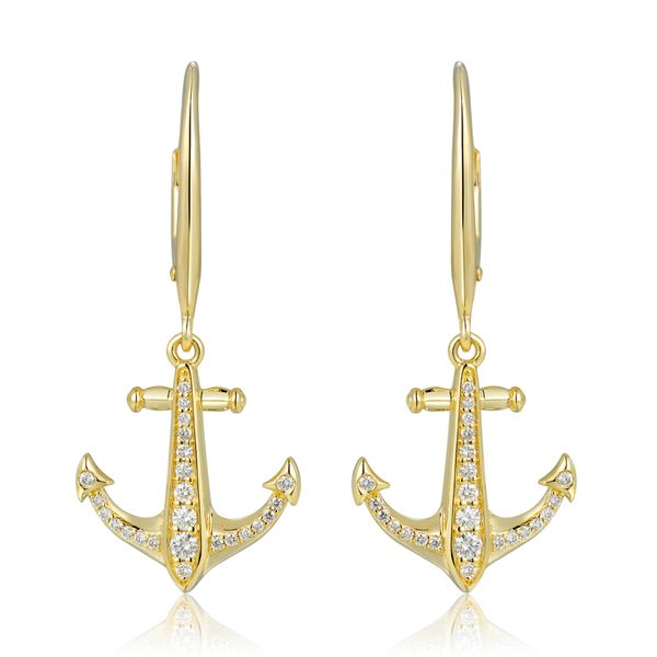 14K Yellow Gold Earrings Blue Water Jewelers Saint Augustine, FL