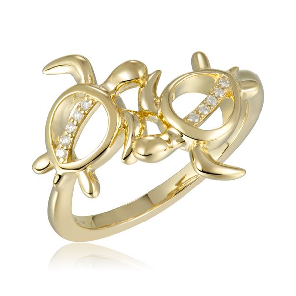 14K Yellow Gold Ring Blue Water Jewelers Saint Augustine, FL