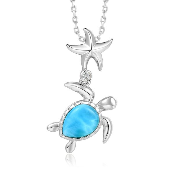 Sterling Silver Pendant Blue Water Jewelers Saint Augustine, FL