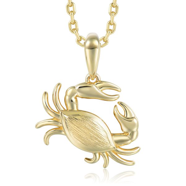 14K Yellow Gold Pendant Blue Water Jewelers Saint Augustine, FL