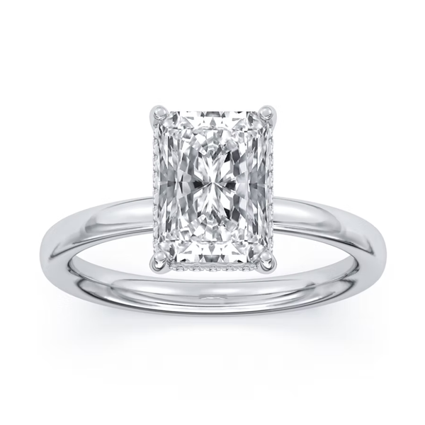14K White Gold Hidden Halo Ring Blue Water Jewelers Saint Augustine, FL