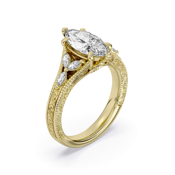 14K Yellow Gold Ring Blue Water Jewelers St. Augustine, FL