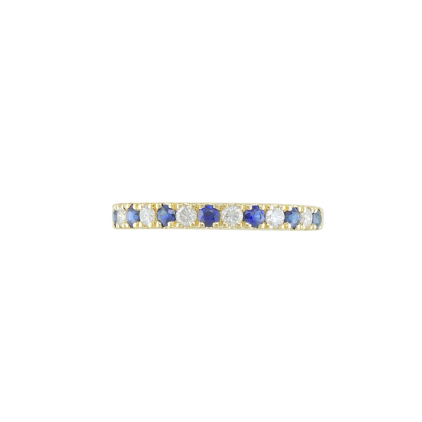 SAPPHIRE DIAMOND WHITE GOLD RING Image 2 Blue Water Jewelers St. Augustine, FL