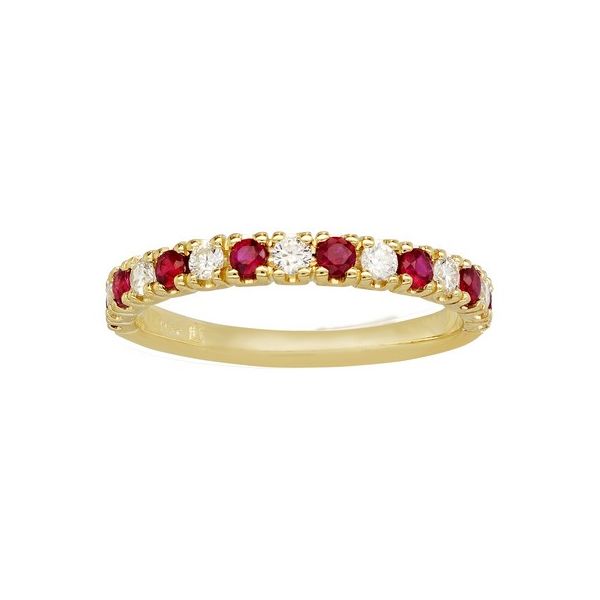 RUBY DIAMOND YELLOW GOLD RING Blue Water Jewelers St. Augustine, FL