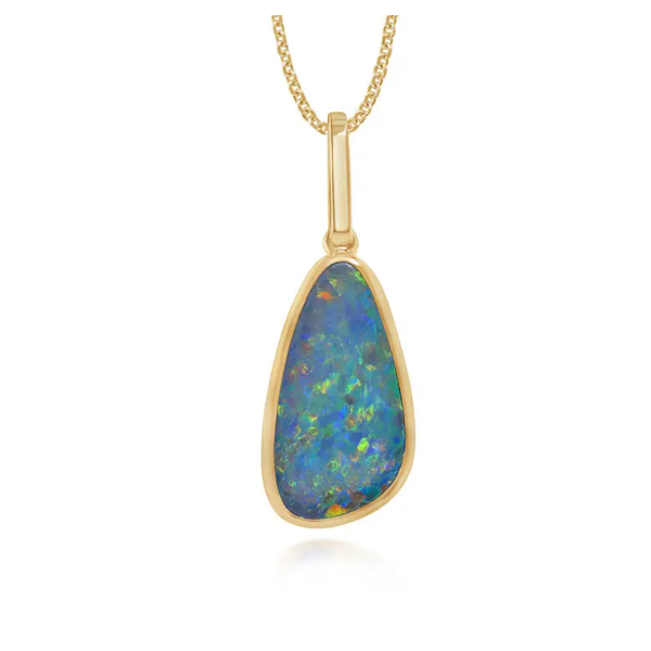 14K Yellow Gold Pendant Blue Water Jewelers St. Augustine, FL