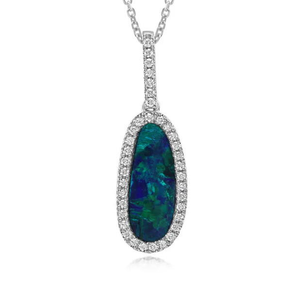 14K White Gold Pendant Blue Water Jewelers St. Augustine, FL