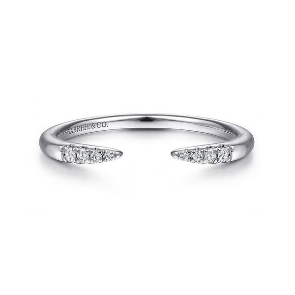 0.06 TCW DIAMOND WHITE GOLD STACKABLE RING Blue Water Jewelers St. Augustine, FL