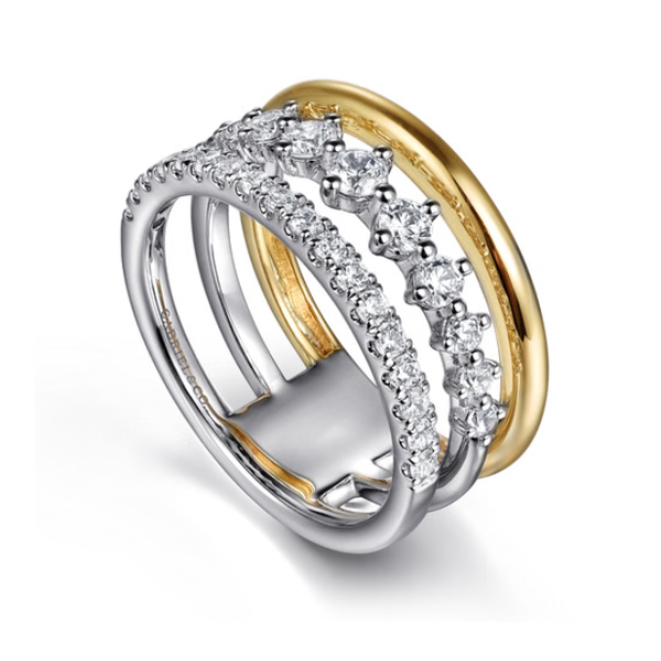Two-Tone Ring Blue Water Jewelers St. Augustine, FL