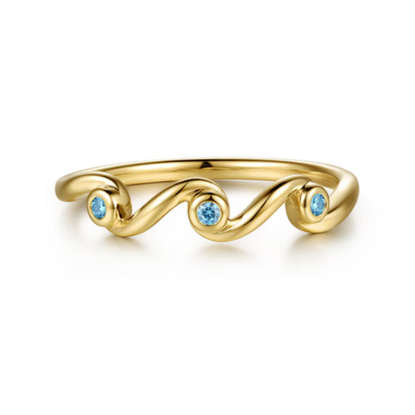 14K Yellow Gold Ring Blue Water Jewelers St. Augustine, FL