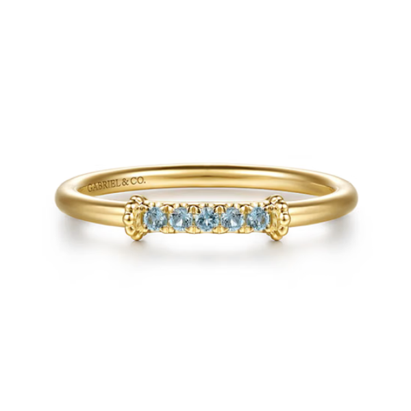 14K Yellow Gold Ring Blue Water Jewelers St. Augustine, FL