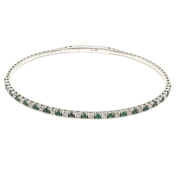 EMERALD AND DIAMOND BANGLE Blue Water Jewelers St. Augustine, FL
