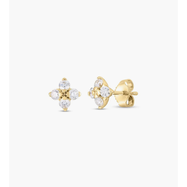 18K Yellow Gold Earrings Blue Water Jewelers St. Augustine, FL