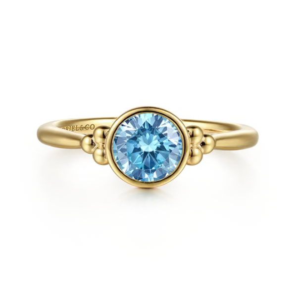 14K Yellow Gold Ring Blue Water Jewelers St. Augustine, FL