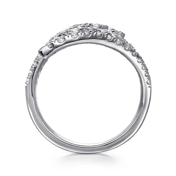 1.17 TCW DIAMOND MULTI ROW BYPASS LADIES RING Image 3 Blue Water Jewelers Saint Augustine, FL