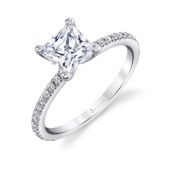 Princess Engagement Ring Blue Water Jewelers Saint Augustine, FL