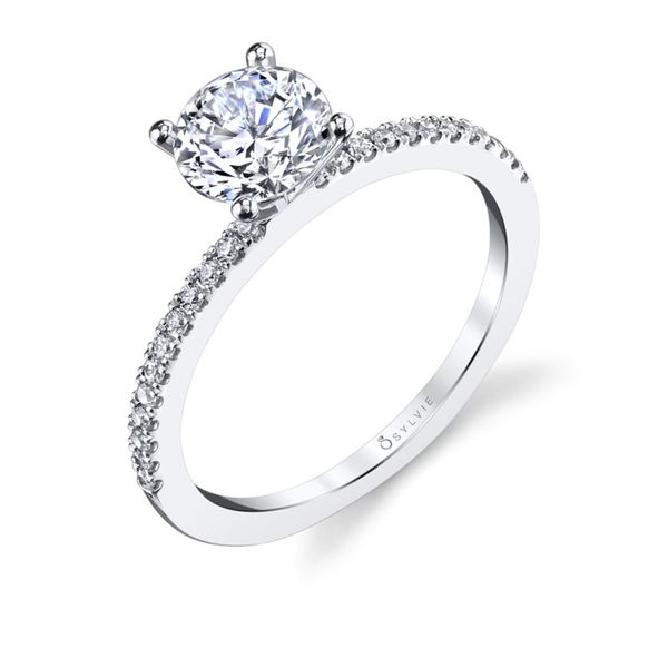 Round Engagement Ring Blue Water Jewelers Saint Augustine, FL