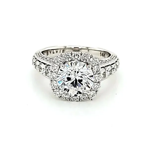 Cathedral Halo Engagement Ring Blue Water Jewelers Saint Augustine, FL