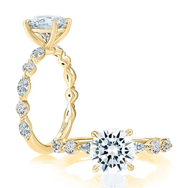 A JAFFE DIAMOND SEMI MOUNT Blue Water Jewelers Saint Augustine, FL