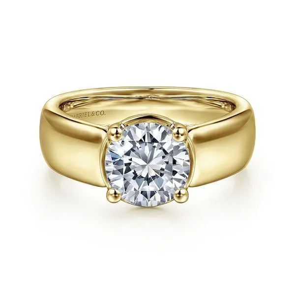 0.14 TCW DIAMOND WIDE BAND SEMI-MOUNT Blue Water Jewelers Saint Augustine, FL