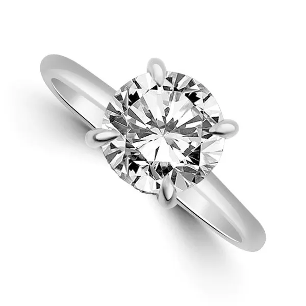 0.08 TCW ROUND DIAMOND SOLITAIRE SEMI-MOUNT RING Blue Water Jewelers Saint Augustine, FL