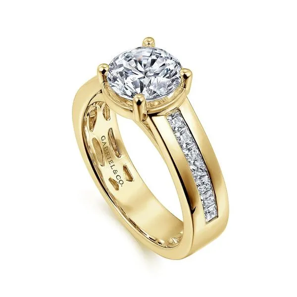 0.57 TCW DIAMOND SEMI-MOUNT RING Image 2 Blue Water Jewelers Saint Augustine, FL
