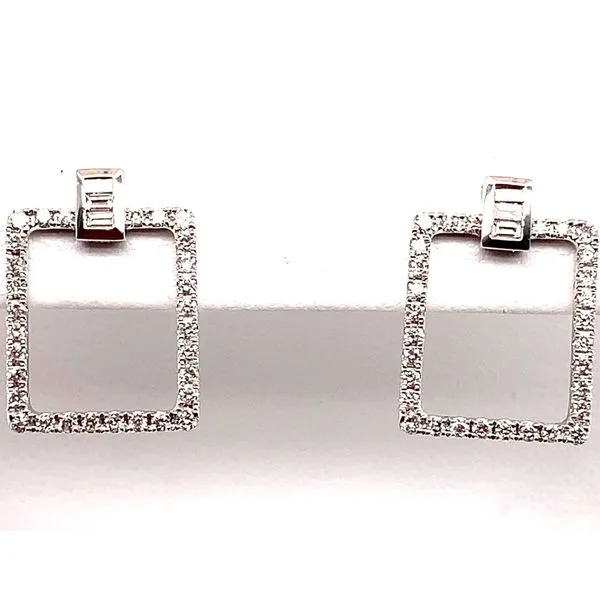 Diamond Earrings Blue Water Jewelers Saint Augustine, FL