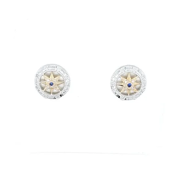 DIAMOND GOLD COMPASS STUDS Blue Water Jewelers Saint Augustine, FL