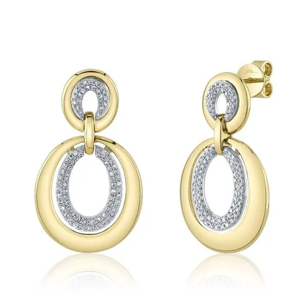 0.40 TCW DIAMOND OVAL EARRING Blue Water Jewelers Saint Augustine, FL
