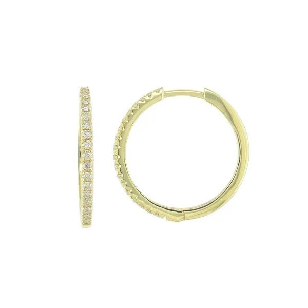 0.24 TCW DIAMOND HOOP EARRINGS Blue Water Jewelers Saint Augustine, FL