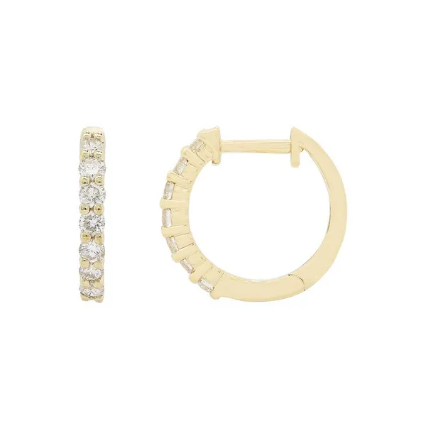 DIAMOND 0.50 TCW HUGGIE EARRINGS Blue Water Jewelers Saint Augustine, FL