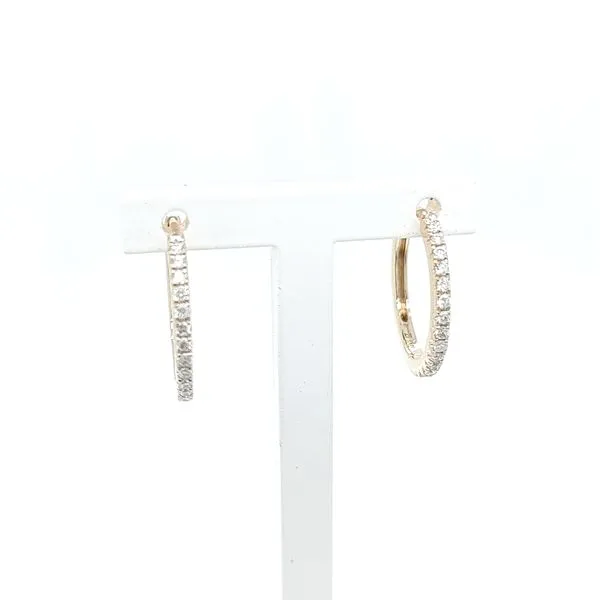 DIAMOND 0.20 TCW HUGGIE EARRINGS Blue Water Jewelers Saint Augustine, FL